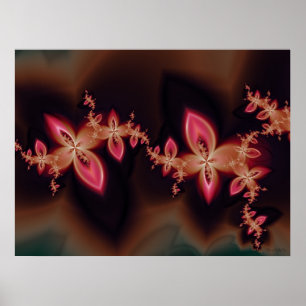 Fractal Padparadscha Poster