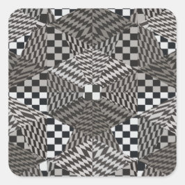 Fractal Paradise Fyrkantigt Klistermärke