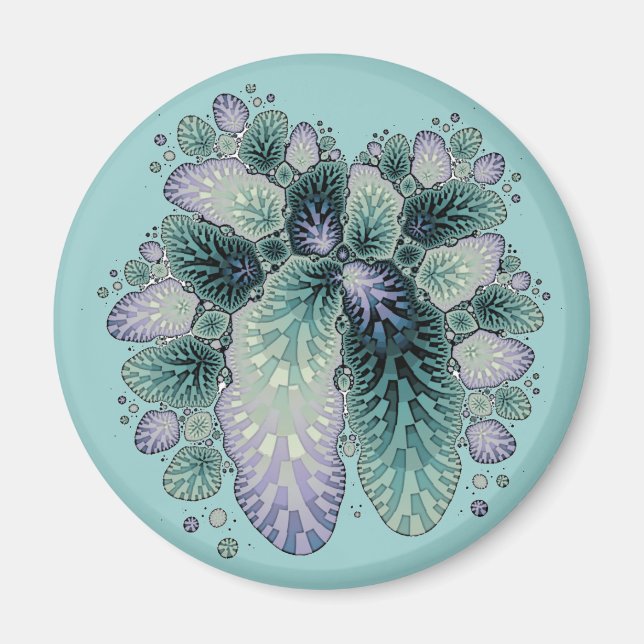 Fractal Petals Magnet (Framsidan)