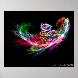 Fractal Phoenix Poster 16 x 20