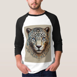 Fractal Power: Geometric Jaguar T-Shirt. T Shirt