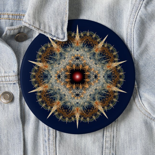 Fractal prickly ornament knapp (In Situ)