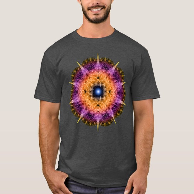 Fractal prickly ornament t shirt (Framsida)