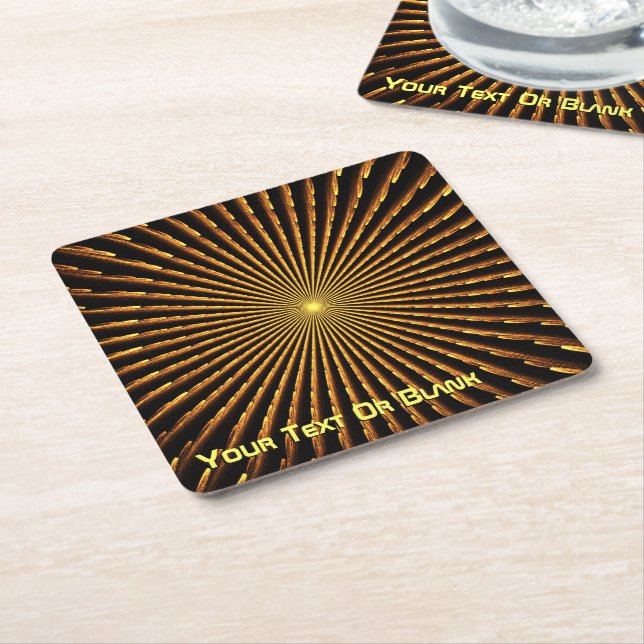 Fractal Pulsar Underlägg Papper Kvadrat (Vinklad)