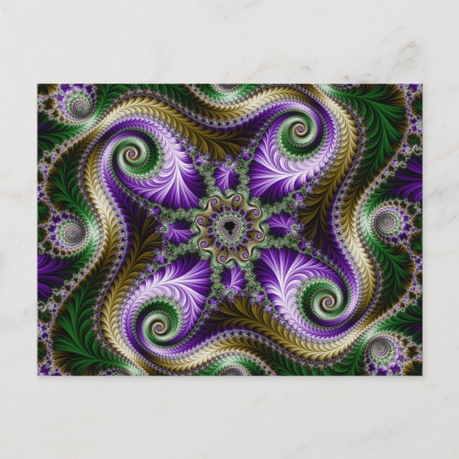 Fractal "Quadra" vykort (Framsida)