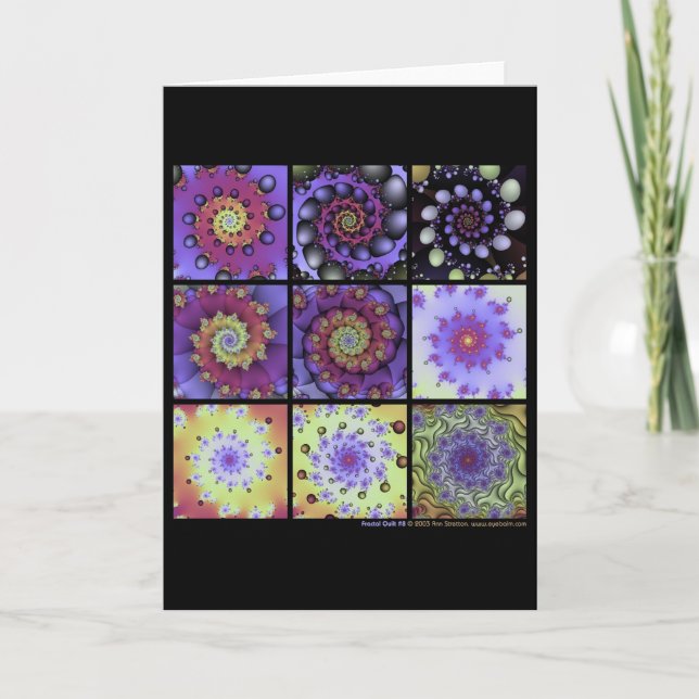Fractal Quilt #8 Kort (Framsida)