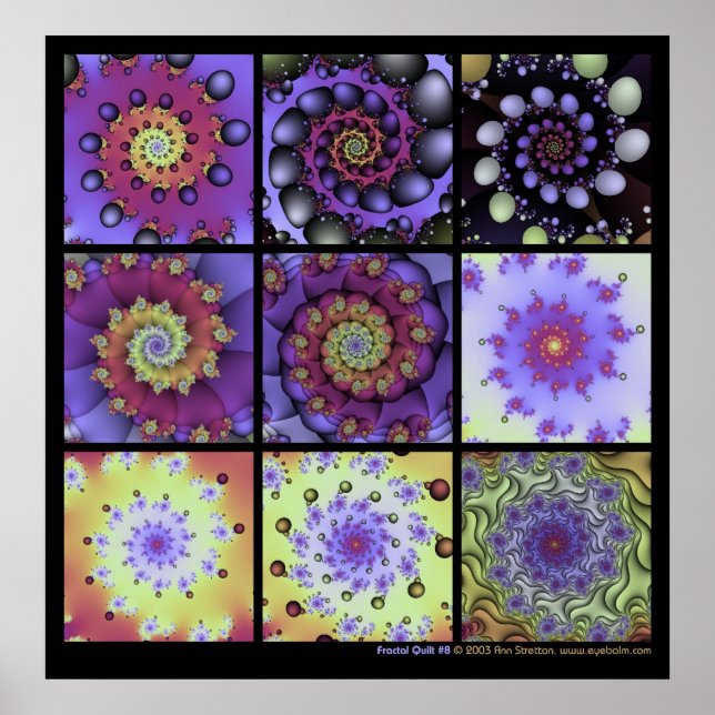 Fractal Quilt #8 Poster (Framsidan)