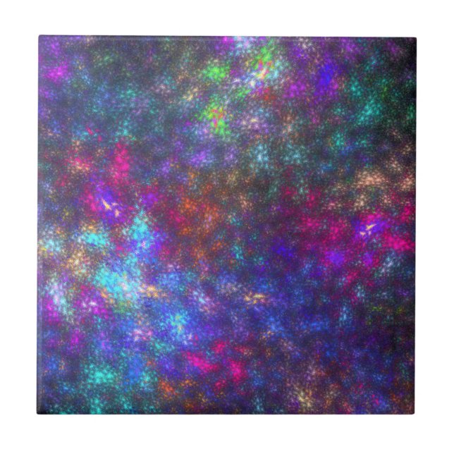 Fractal Rainbow Kakelplatta (Framsidan)