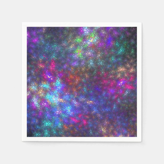 Fractal Rainbow Pappersservett (Framsidan)