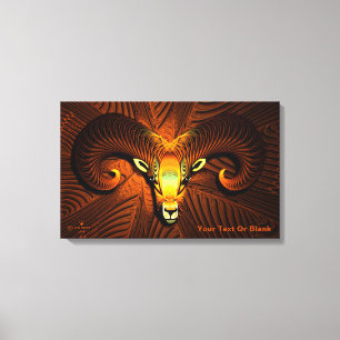 Fractal Rams chef Canvastryck