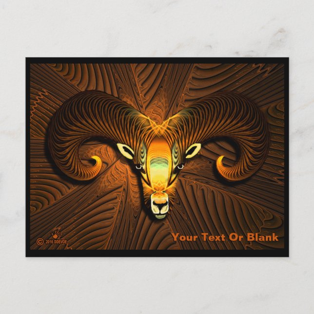 Fractal Rams chef Vykort (Framsida)