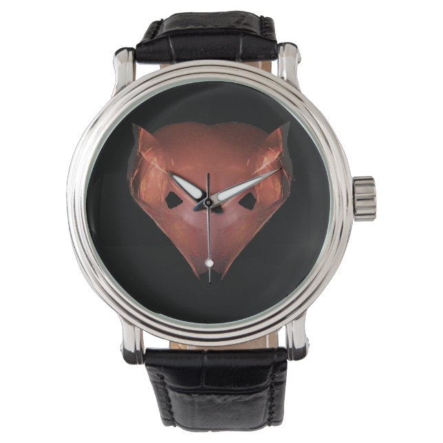 Fractal Red Fox Armbandsur (Framsida)