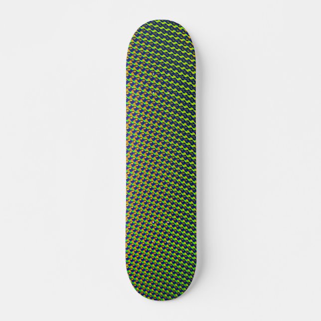 Fractal Ripple Skateboard Bräda 21,5 Cm (Framsida)