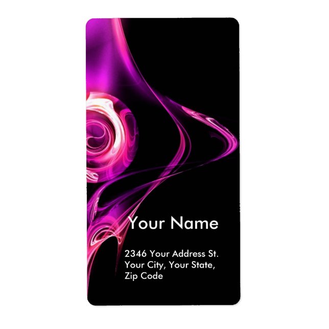 FRACTAL RO 1 Rosa Violet White Black Fraktsedel (Framsidan)