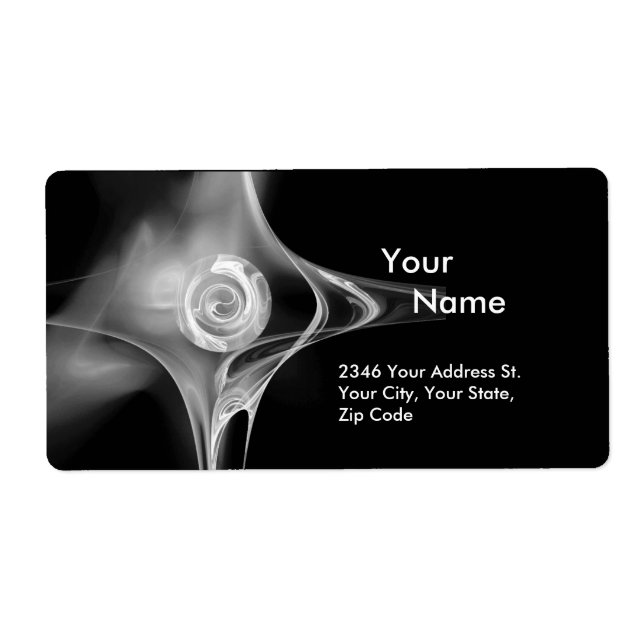 FRACTAL RO 1, svart och vit Fraktsedel (Framsidan)