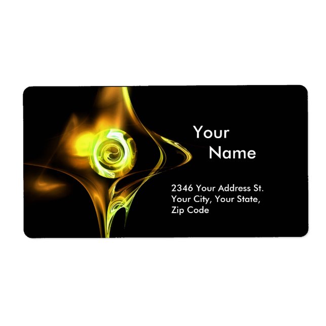 FRACTAL RO 1Gult Brun Grönt svart Fraktsedel (Framsidan)