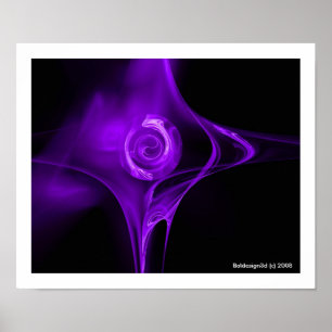 FRACTAL RO , lila Poster
