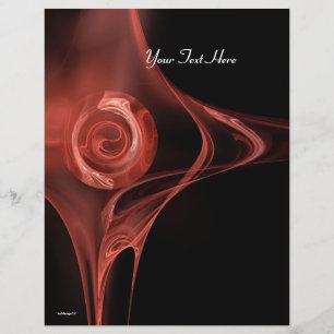 FRACTAL RO mjuk antik röd svart Reklamblad