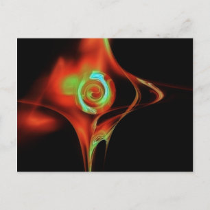 FRACTAL RO, röd grönt blå Vykort