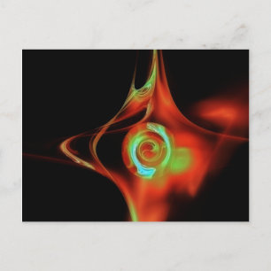 FRACTAL RO, röd grönt blå Vykort