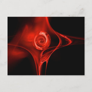 FRACTAL RO, röd Vykort