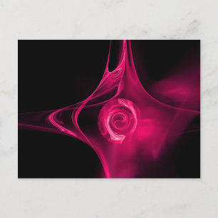 FRACTAL RO , rosa fuchsia Vykort
