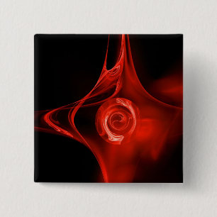 FRACTAL RO, rött, svart Knapp