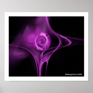 FRACTAL RO , violett Poster