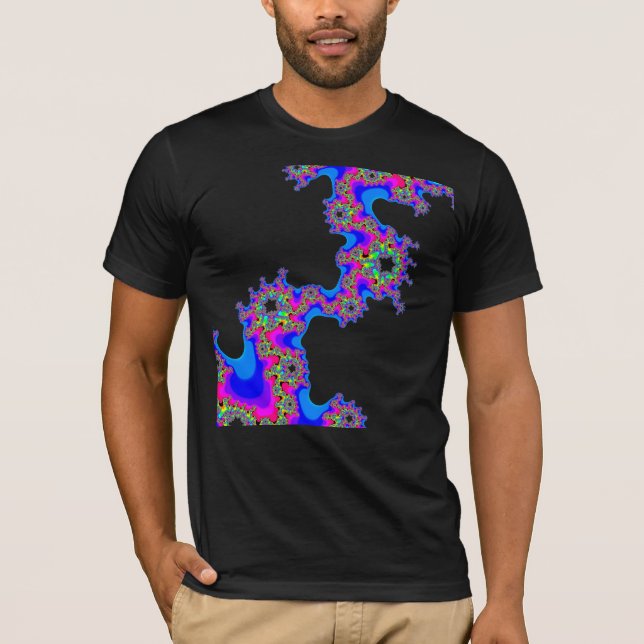 Fractal Roligt T-skjorta T Shirt (Framsida)