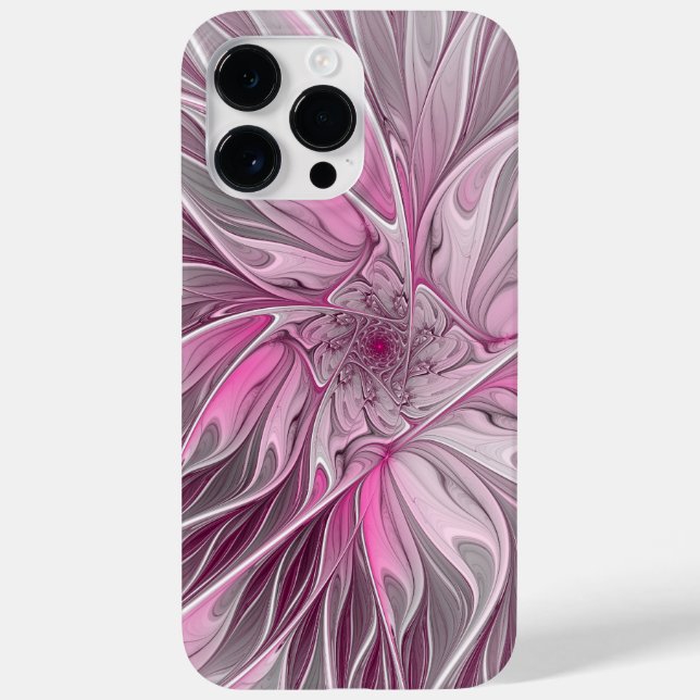 Fractal Rosa Flower Dream, Blommigt Fantasy Mönste (Baksida)