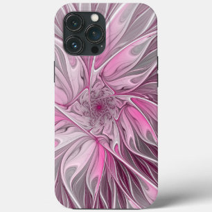 Fractal Rosa Flower Dream, Blommigt Fantasy Mönste