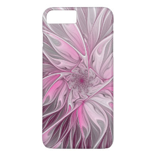 Fractal Rosa Flower Dream, blommigt Fantasy Mönste