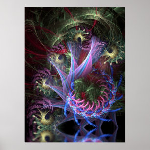 Fractal Rosett band Poster