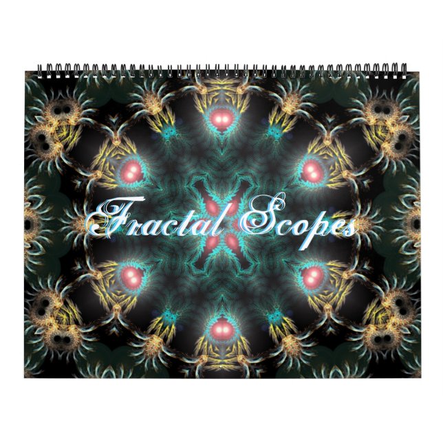 Fractal Scopesia 12 månaders Mandala-kalender Kalender (Omslag)