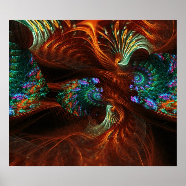 Fractal Seeds Swirl Poster (Framsidan)