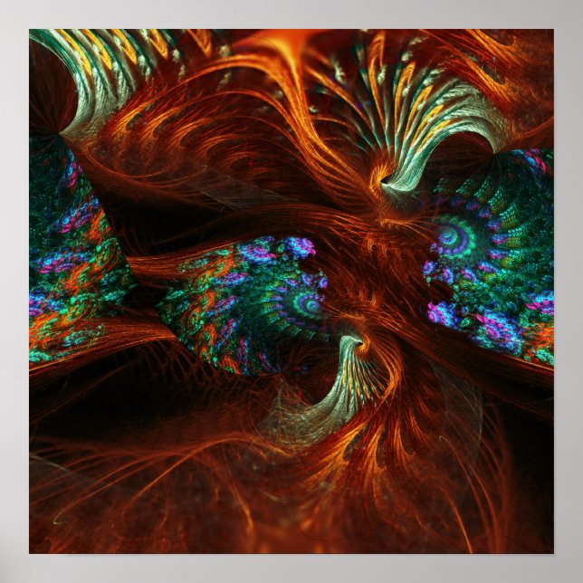 Fractal Seeds Swirl Poster (Framsidan)