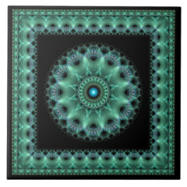 Fractal shiny flamboyant framkallad mönster kakelplatta