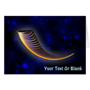 Fractal Shofar Hälsningskort