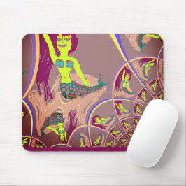 Fractal Sjöjungfru Fantasy Mouse Pad Musmatta