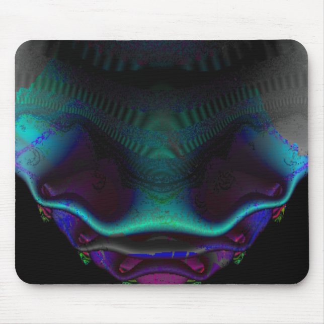Fractal Skull Mousepad Musmatta (Framsidan)