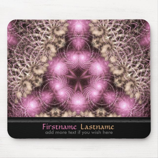 Fractal Snöre Anpassningsbar Mousepad Musmatta (Framsidan)