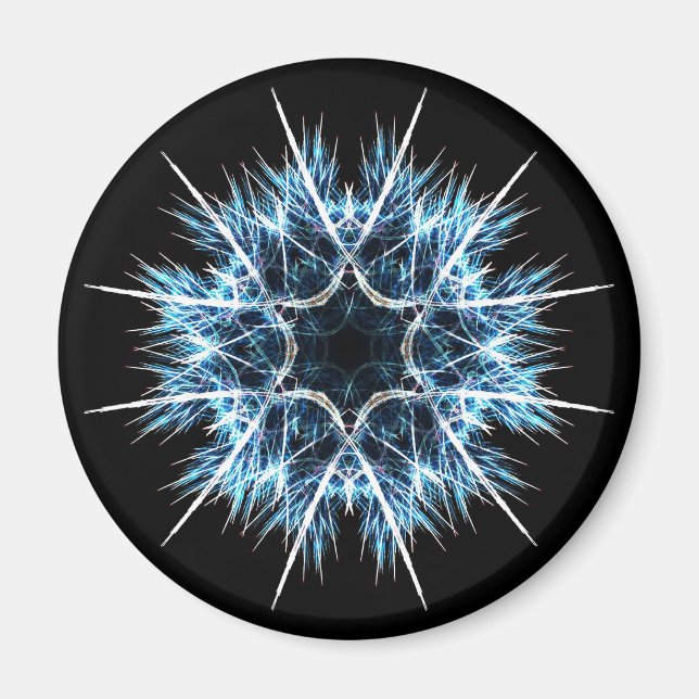 Fractal snowflake magnet (Framsidan)