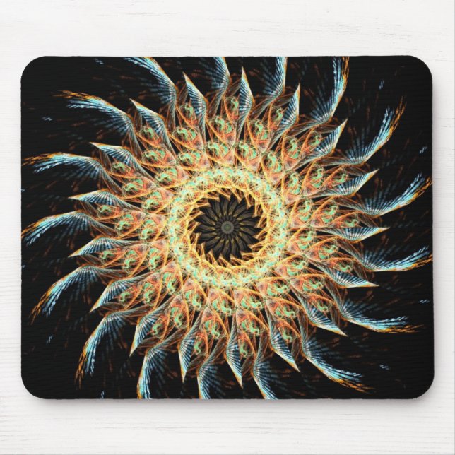 Fractal Solros Mousepad Musmatta (Framsidan)