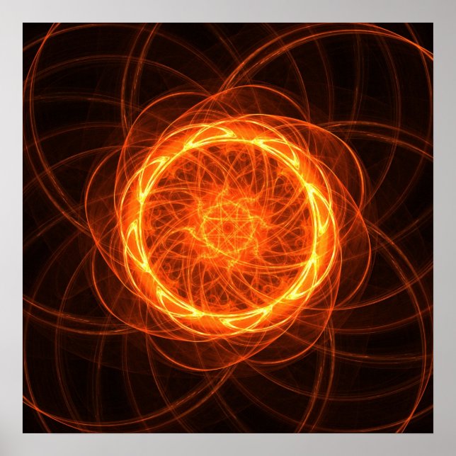 Fractal solros - Poster (Framsidan)