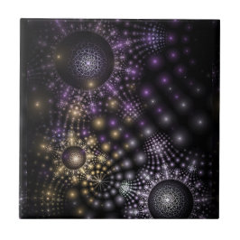 Fractal Sphere Art Mandala Universe Kakelplatta