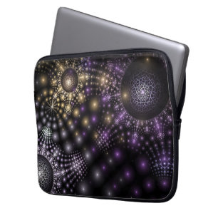 Fractal Sphere Art Mandala Universe Laptop sleeve