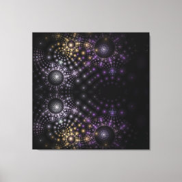 Fractal Sphere Mandala Universe Stretched Canvas
