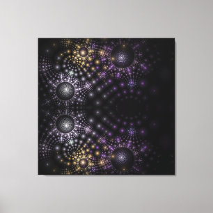 Fractal Sphere Mandala Universe Stretched Canvas