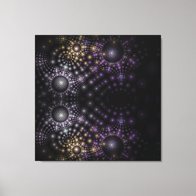 Fractal Sphere Mandala Universe Stretched Canvas (Framsida)