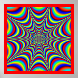 Fractal, Spindelnät Poster